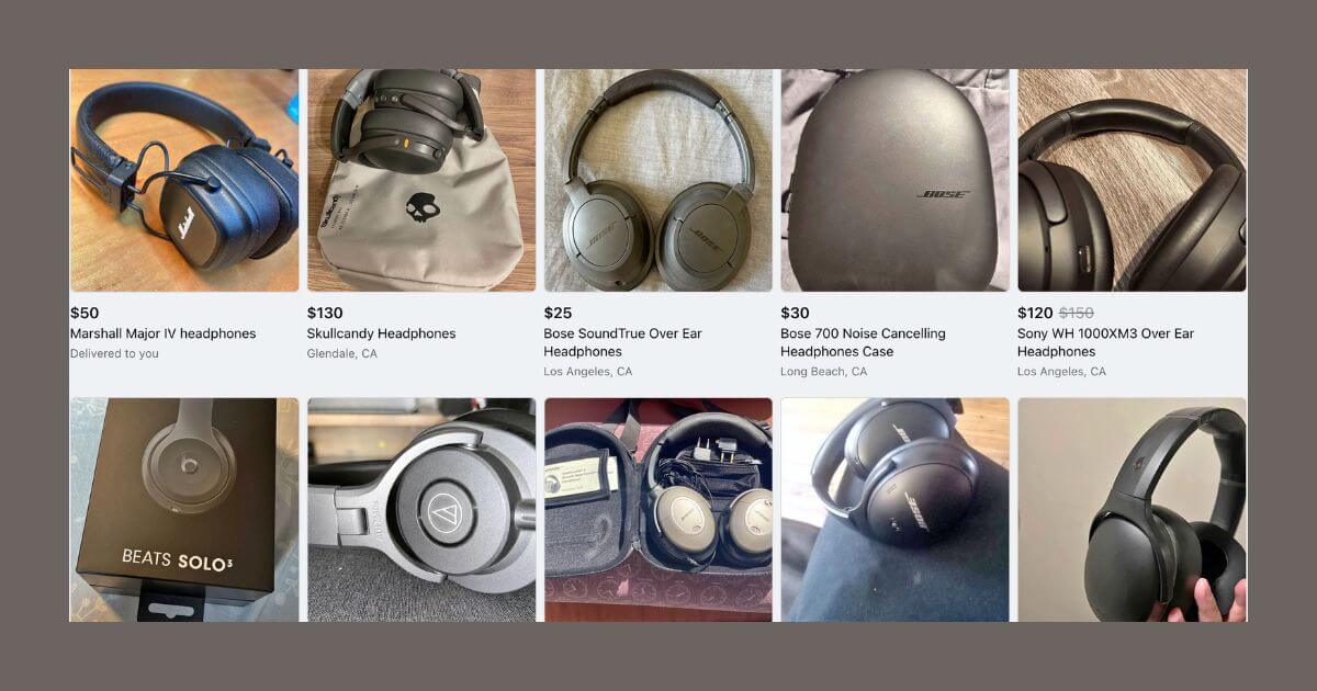 Buy and Sell Headphones and other Items on Facebook Marketplace