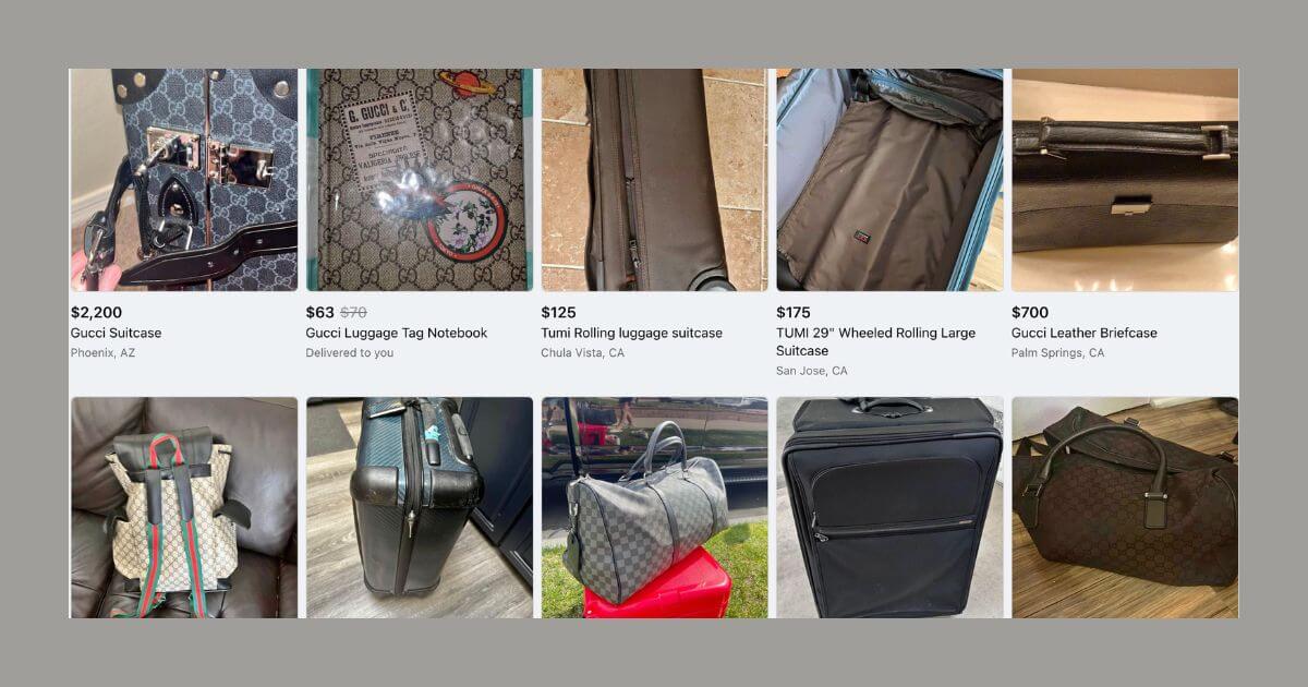 Buy and Sell Quality Gucci Suitcase Online or On Facebook Marketplace